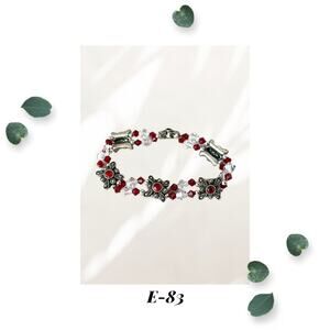 Special Siam Scepter Crystal Stretch Bracelet